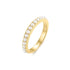 Gold Shell Pearl Beaded ring
